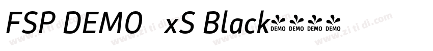 FSP DEMO   xS Black字体转换